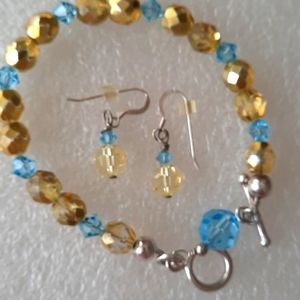 Jewelry bracelet and errings